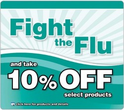 Fight the flu products 10% OFF